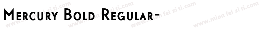 Mercury Bold Regular字体转换